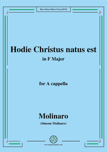 Molinaro-Hodie Christus natus est,for A cappella