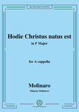 Molinaro-Hodie Christus natus est,for A cappella