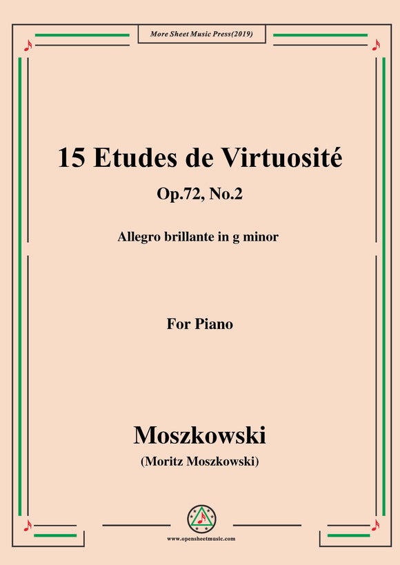 Moszkowski-15 Etudes de Virtuosité,Op.72,No.2,Allegro brillante in g minor