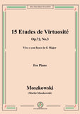 Moszkowski-15 Etudes de Virtuosité,Op.72,No.3,Vivo e con fuoco in G Major
