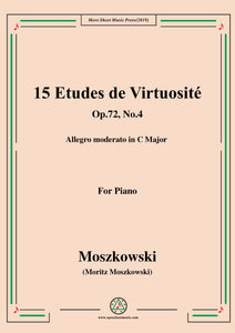 Moszkowski-15 Etudes de Virtuosité,Op.72,No.4,Allegro moderato in C Major