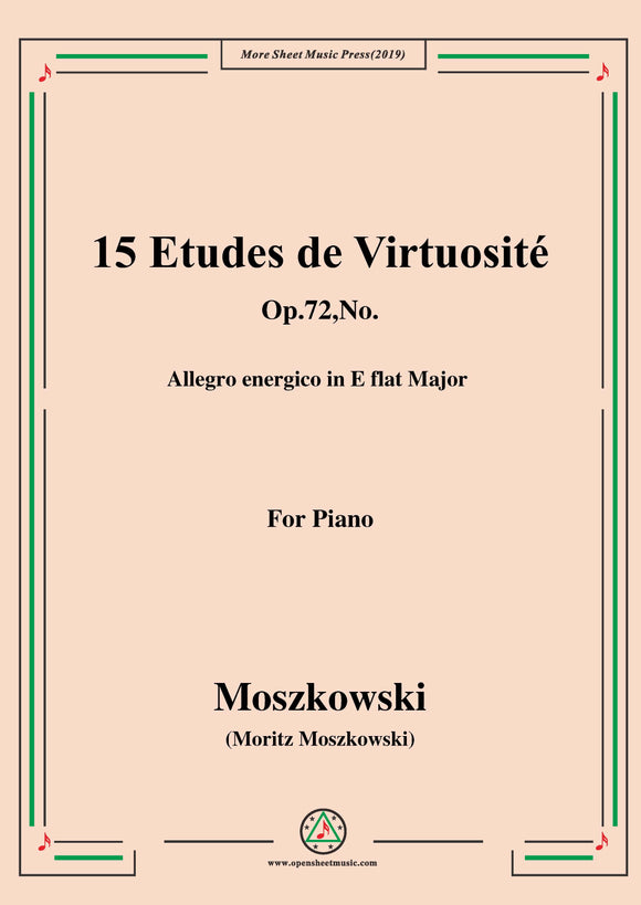 Moszkowski-15 Etudes de Virtuosité,Op.72,No.7,Allegro energico in E flat Major