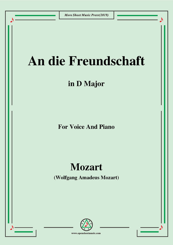 Mozart-An die freundschaft