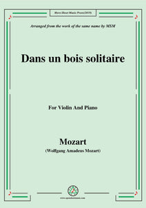 Mozart-Dans un bois solitaire