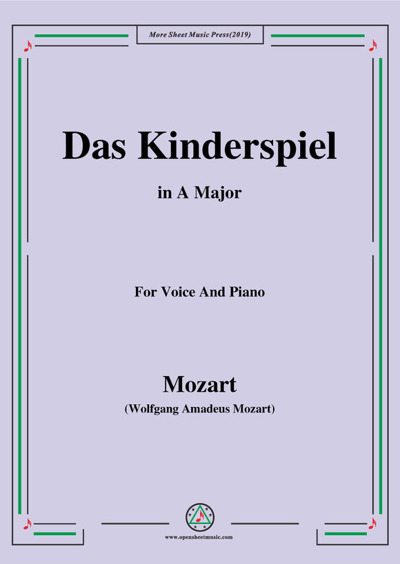 Mozart-Das kinderspiel