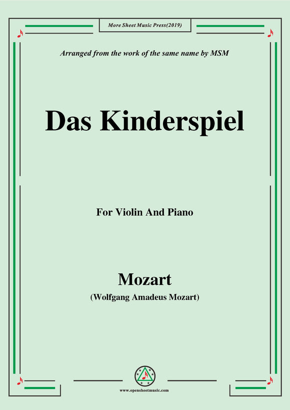 Mozart-Das kinderspiel