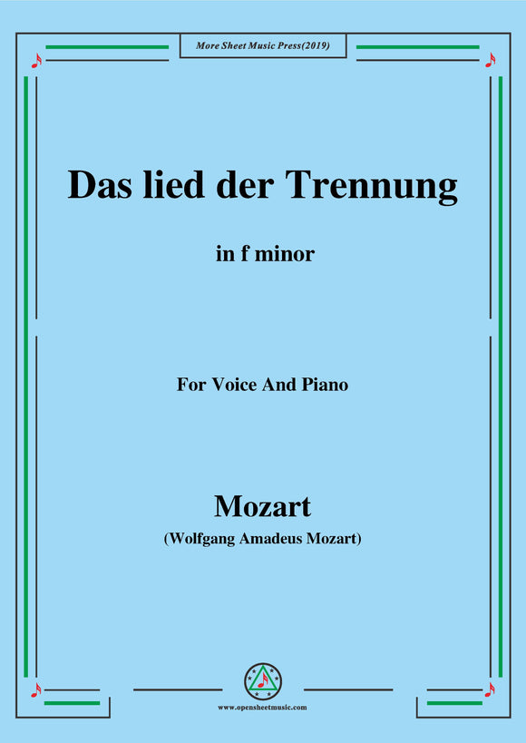 Mozart-Das lied der trennung