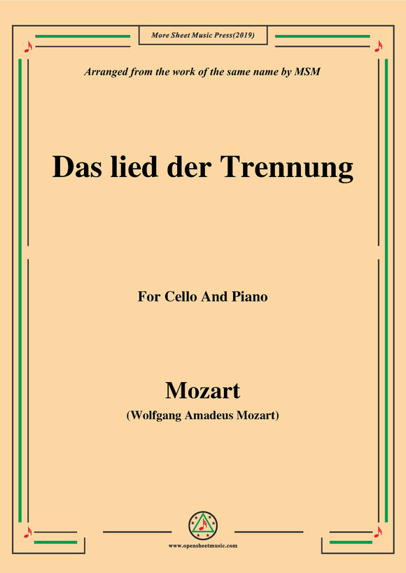 Mozart-Das lied der trennung