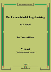 Mozart-Des kleinen friedrichs geburtstag