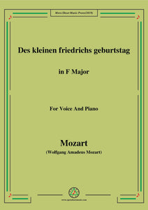 Mozart-Des kleinen friedrichs geburtstag