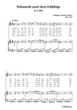 Mozart-Sehnsucht nach dem frühlinge