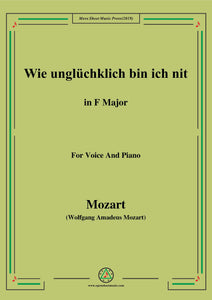 Mozart-Wie unglüchklich bin ich nit