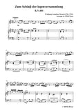 Mozart-Zum Schluβ der logenversammlung