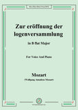 Mozart-Zur eröffnung der logenversammlung