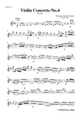 Mozart-Violin Concerto No.4 in D Major,K.218,for Violin and Piano