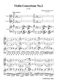 Mozart-Concertone No.2 in C Major,K.190,for 2 Violins&Piano