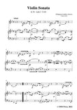 Mozart-Violin Sonata in E flat Major,K.58/Anh.C 23.04,for Violin&Piano