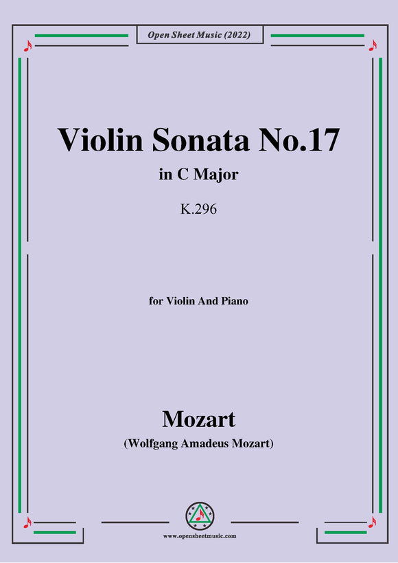 Mozart-Violin Sonata No.17,in C Major