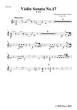 Mozart-Violin Sonata No.17,in C Major