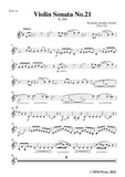 Mozart-Violin Sonata No.21,in e minor