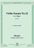 Mozart-Violin Sonata No.22,in A Major