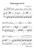 Mozart-Violin Sonata No.23,in D Major