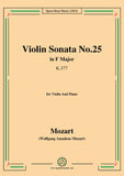 Mozart-Violin Sonata No.25,in F Major