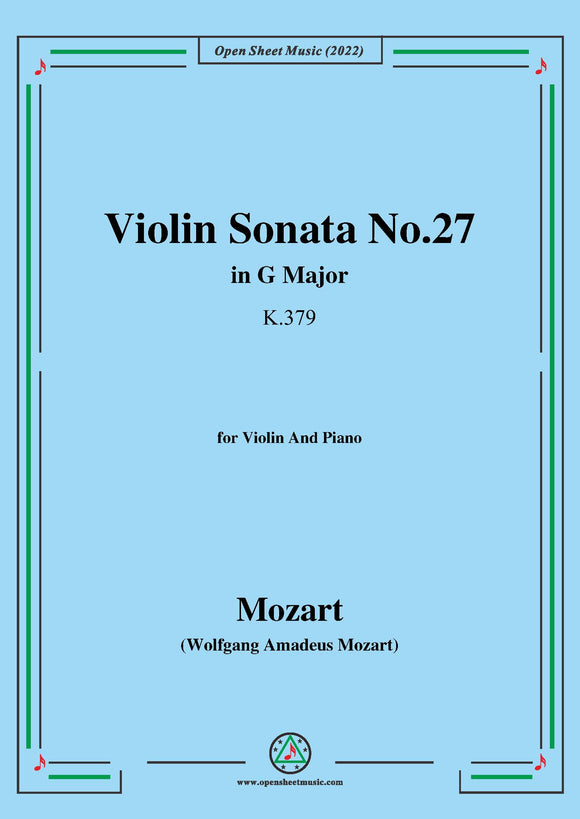 Mozart-Violin Sonata No.27,in G Major