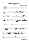Mozart-Violin Sonata No.27,in G Major