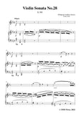 Mozart-Violin Sonata No.28,in E flat Major