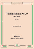 Mozart-Violin Sonata No.29,in A Major