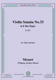 Mozart-Violin Sonata No.33,in E flat Major