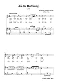 Mozart-An die Hoffnung,K.390/340c,in d minor,