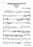 Mozart-String Quartet No.17 in B flat Major,The Hunt,K.458