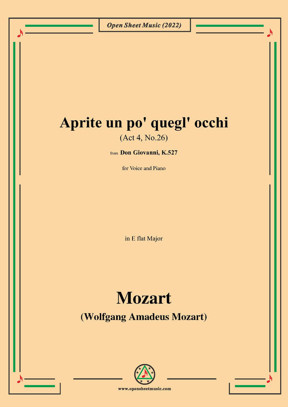 Mozart-Aprite un po' quegl' occhi(Those eyes at least now open),Act 4, No.26