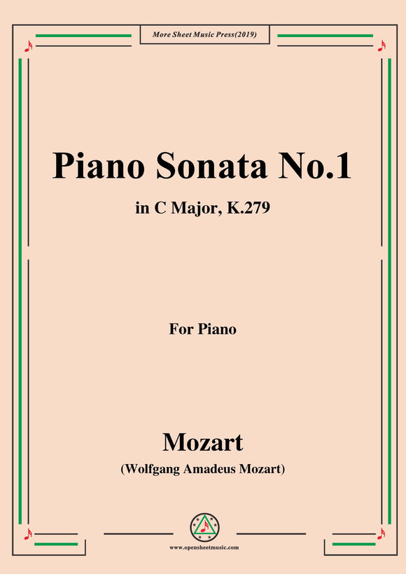 Mozart-Piano Sonata No.1 in C Major,K.279