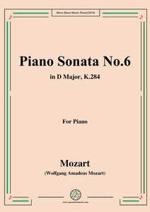 Mozart-Piano Sonata No.6 in D Major,K.284
