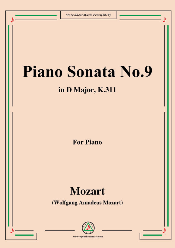 Mozart-Piano Sonata No.9 in D Major,K.311