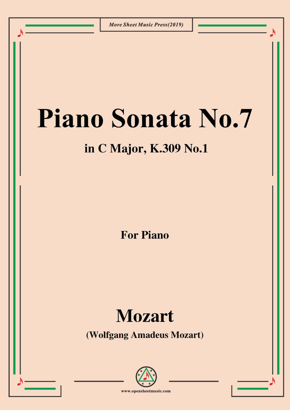 Mozart-Piano Sonata No.7 in C Major,K.309,No.1