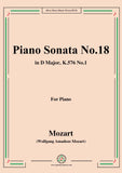 Mozart-Piano Sonata No.18 in D Major,K.576,No.1