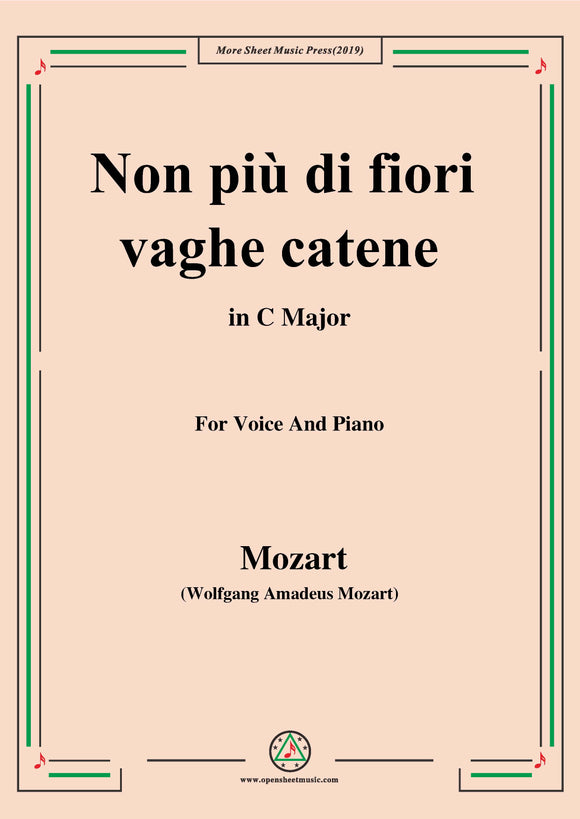 Mozart-Non più di fiori vaghe catene,from 'La Clemenza di Tito'