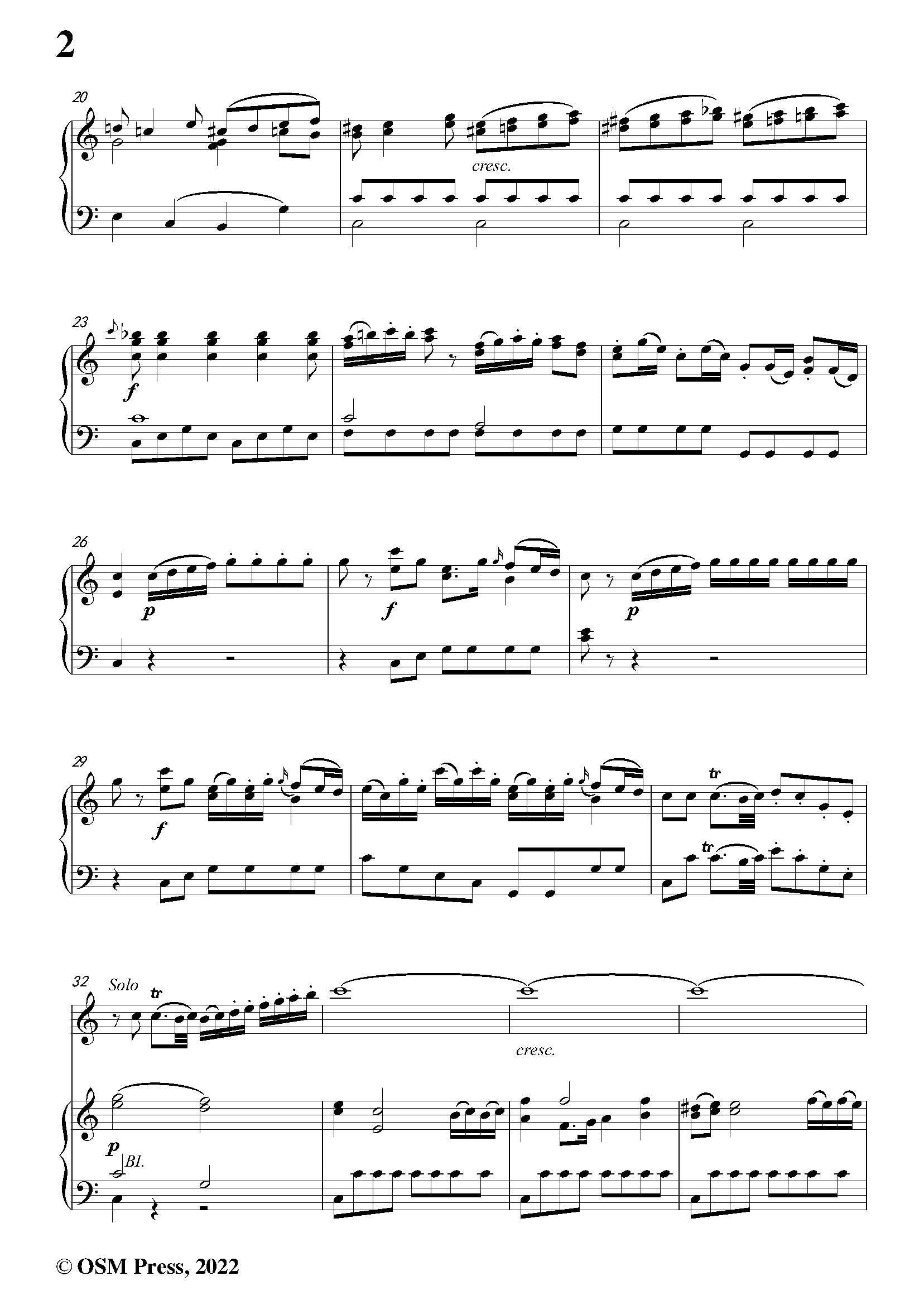 イベール　SYMPHONIE CONCERTANTE オーボエ楽譜3点 Allegro from Sinfonia concertante in E-flat major, K.297b