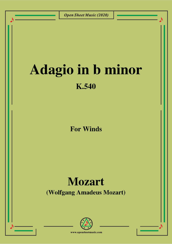 Mozart-Adagio in b minor,K.540,for Winds