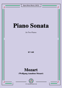 Mozart-Piano Sonata,K.448,in D Major,for 2 Pianos