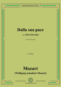 Mozart-Dalla sua pace,K.540a,in G Major,from Don Giovanni,in G Major