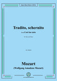 Mozart-Tradito,schernito,in c minor,for Voice and Piano