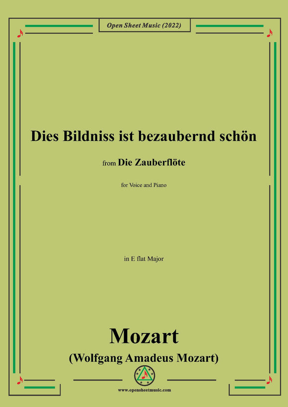 Mozart-Aria:Dies Bildnis ist bezaubernd schön,K.620 No.3,in E flat Major