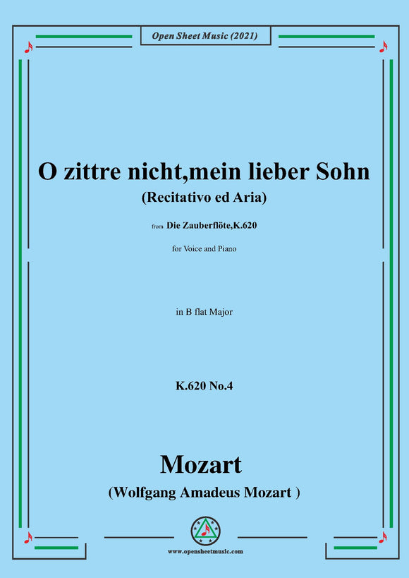 Mozart-Recitativo ed Aria:O zittre nicht,mein lieber Sohn