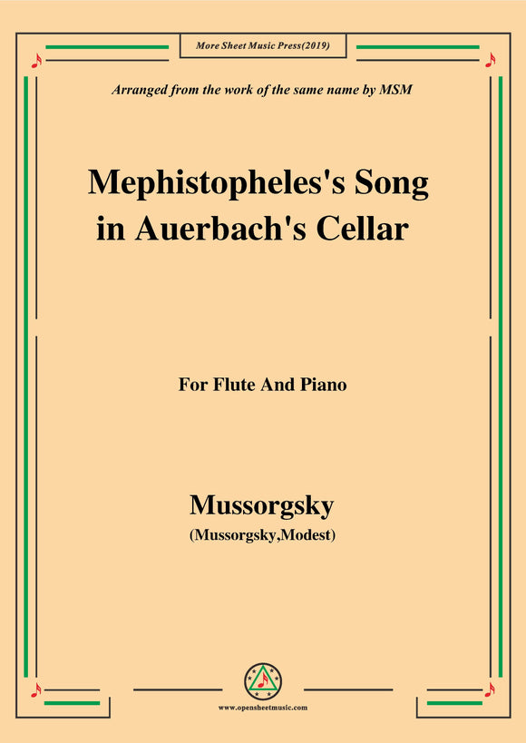 Mussorgsky-Mephistopheles's Song in Auerbach's Cellar
