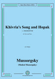 Mussorgsky-Khivria's Song and Hopak,from Sorochyntsi Fair,in C Major